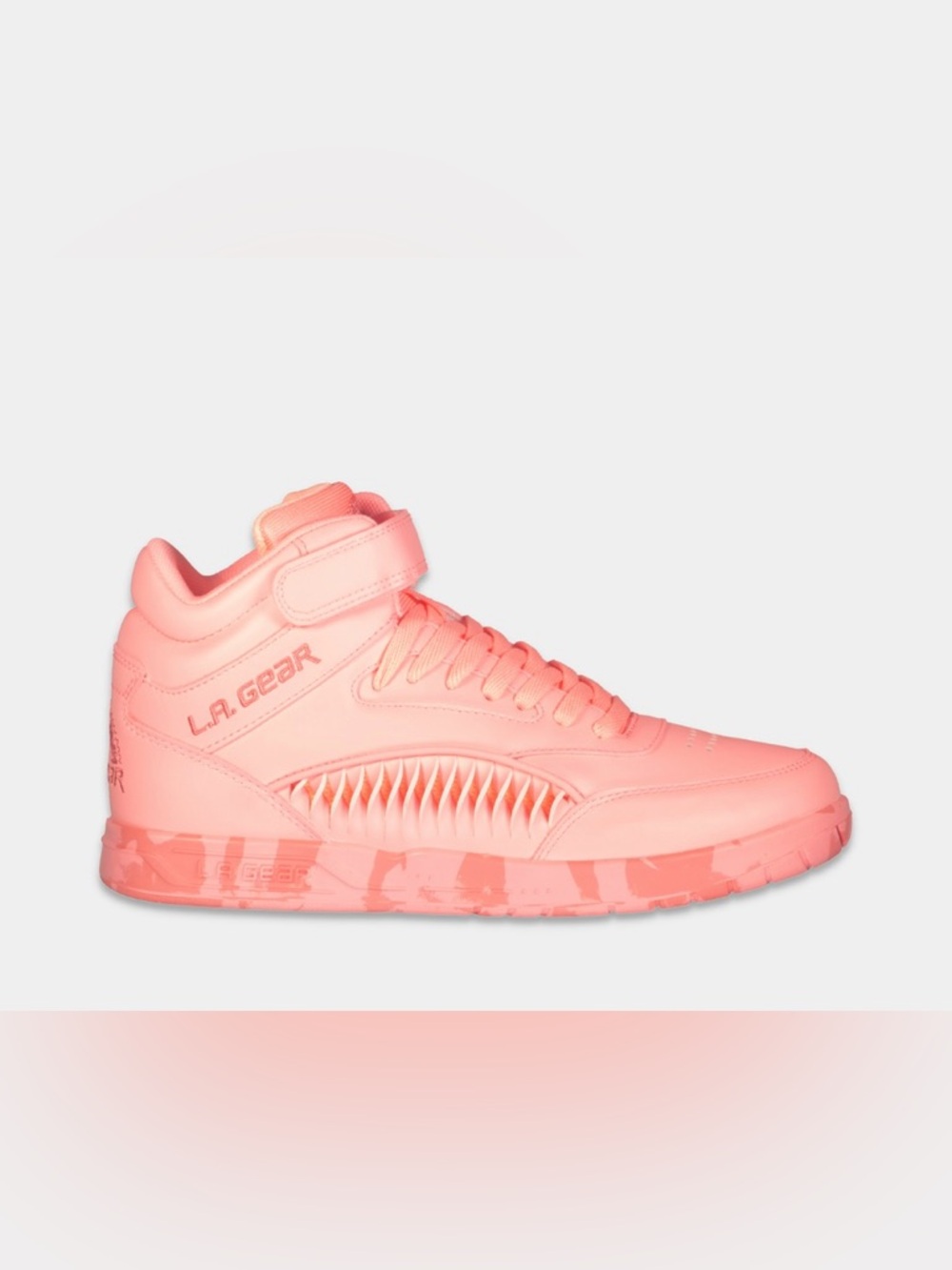 LA Gear Women's Flame Hightop | Neon Peach Glow 9
